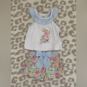 Baby Girl Clothes - Bunny Short/Top Set